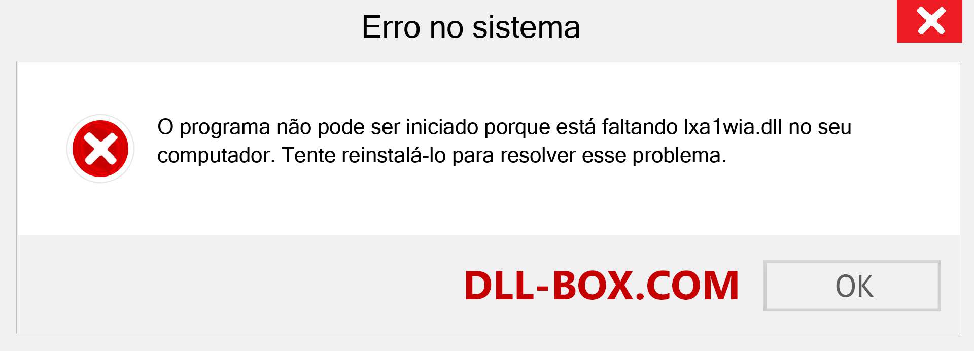 Arquivo lxa1wia.dll ausente ?. Download para Windows 7, 8, 10 - Correção de erro ausente lxa1wia dll no Windows, fotos, imagens